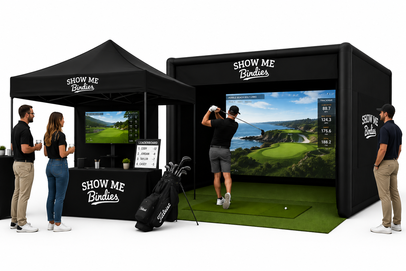 Mobile golf simulator rental in Springfield, MO